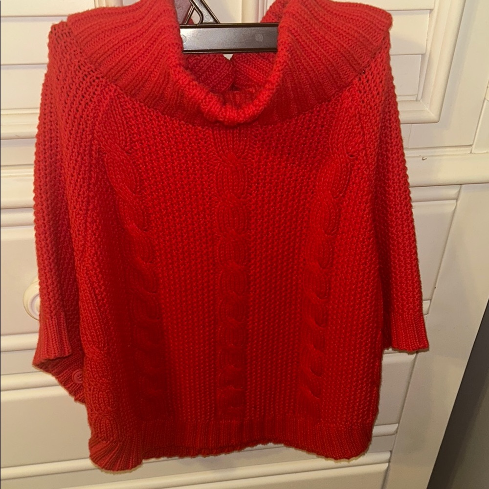 Carters Cozy Red Cable Knit Sweater